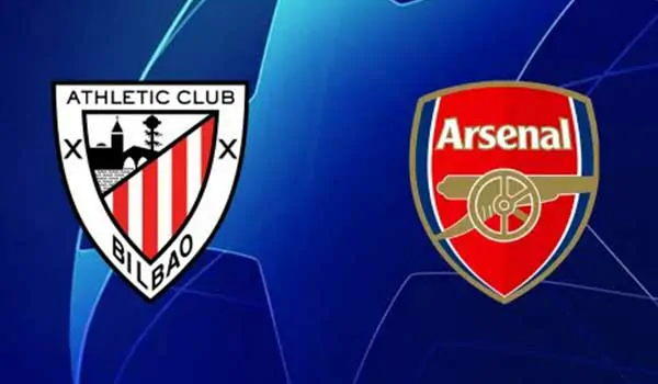 موعد والقنوات الناقلة لمباراة أتلتيك بلباو ضد أرسنال ضمن دوري أبطال أوروبا يلا شوت